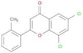 4H-1-Benzopyran-4-one, 6,8-dichloro-2-(2-methylphenyl)-