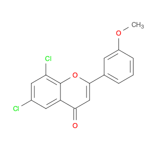 4H-1-Benzopyran-4-one, 6,8-dichloro-2-(3-methoxyphenyl)-