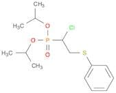 Phosphonic acid, [1-chloro-2-(phenylthio)ethyl]-, bis(1-methylethyl) ester