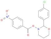 2H-1,3-Oxazine, 2-(4-chlorophenyl)tetrahydro-3-[(4-nitrobenzoyl)oxy]-