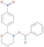 2H-1,3-Oxazine, 3-(benzoyloxy)tetrahydro-2-(4-nitrophenyl)-