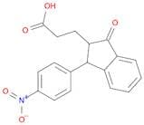 1H-Indene-2-propanoic acid, 2,3-dihydro-1-(4-nitrophenyl)-3-oxo-
