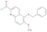 2-Quinolinecarbonyl chloride, 6-methoxy-5-(phenylmethoxy)-