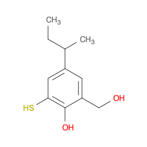 Benzenemethanol, 2-hydroxy-3-mercapto-5-(1-methylpropyl)-