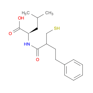 L-Leucine, N-[2-(mercaptomethyl)-1-oxo-4-phenylbutyl]-, (R)-
