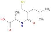 L-Alanine, N-[2-(mercaptomethyl)-4-methyl-1-oxopentyl]-