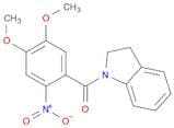 1H-Indole, 1-(4,5-dimethoxy-2-nitrobenzoyl)-2,3-dihydro-