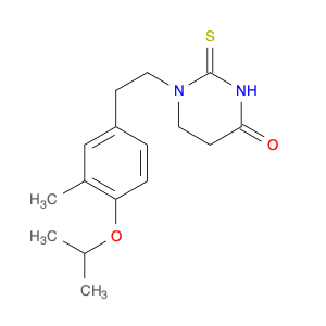 TETRAHYDRO-1-(2-(3-METHYL-4-(1-METHYLETHOXY)PHENYL)ETHYL)-2-THIOXO-4-1H-PYRIMIDINONE