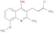 4-Quinolinol, 3-(3-chloro-2-butenyl)-8-methoxy-2-methyl-