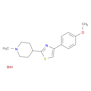 Piperidine, 4-[4-(4-methoxyphenyl)-2-thiazolyl]-1-methyl-, hydrobromide