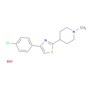 Piperidine, 4-[4-(4-chlorophenyl)-2-thiazolyl]-1-methyl-, hydrobromide