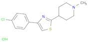 Piperidine, 4-[4-(4-chlorophenyl)-2-thiazolyl]-1-methyl-, hydrochloride