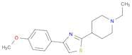 Piperidine, 1-ethyl-4-[4-(4-methoxyphenyl)-2-thiazolyl]-