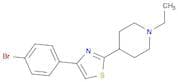 Piperidine, 4-[4-(4-bromophenyl)-2-thiazolyl]-1-ethyl-