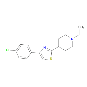Piperidine, 4-[4-(4-chlorophenyl)-2-thiazolyl]-1-ethyl-