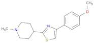 Piperidine, 4-[4-(4-methoxyphenyl)-2-thiazolyl]-1-methyl-