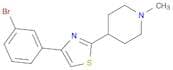 Piperidine, 4-[4-(3-bromophenyl)-2-thiazolyl]-1-methyl-