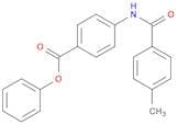 Benzoic acid, 4-[(4-methylbenzoyl)amino]-, phenyl ester