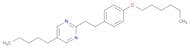 Pyrimidine, 2-[2-[4-(hexyloxy)phenyl]ethyl]-5-pentyl-