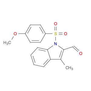 1-((4-Methoxyphenyl)sulfonyl)-3-methyl-1H-indole-2-carbaldehyde