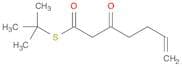 6-Heptenethioic acid, 3-oxo-, S-(1,1-dimethylethyl) ester