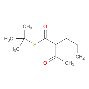 4-Pentenethioic acid, 2-acetyl-, S-(1,1-dimethylethyl) ester
