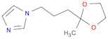 1H-Imidazole, 1-[3-(2-methyl-1,3-dioxolan-2-yl)propyl]-