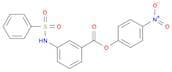 Benzoic acid, 3-[(phenylsulfonyl)amino]-, 4-nitrophenyl ester