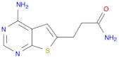 3-(4-Aminothieno[2,3-d]pyrimidin-6-yl)propanamide