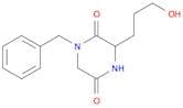 2,5-Piperazinedione, 3-(3-hydroxypropyl)-1-(phenylmethyl)-