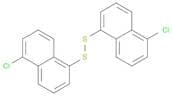 Disulfide, bis(5-chloro-1-naphthalenyl)