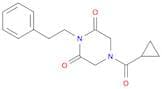 2,6-Piperazinedione, 4-(cyclopropylcarbonyl)-1-(2-phenylethyl)-