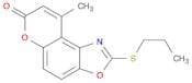 7H-Pyrano[3,2-e]benzoxazol-7-one, 9-methyl-2-(propylthio)-