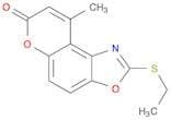 7H-Pyrano[3,2-e]benzoxazol-7-one, 2-(ethylthio)-9-methyl-