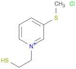 Pyridinium, 1-(2-mercaptoethyl)-3-(methylthio)-, chloride