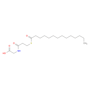 Glycine, N-[1-oxo-3-[(1-oxotetradecyl)thio]propyl]-