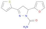 1H-Pyrazole-1-carboxamide,5-(2-furanyl)-4,5-dihydro-3-(2-thienyl)-