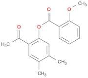 Benzoic acid, 2-methoxy-, 2-acetyl-4,5-dimethylphenyl ester