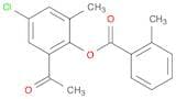 Benzoic acid, 2-methyl-, 2-acetyl-4-chloro-6-methylphenyl ester