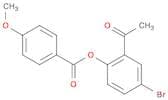 Benzoic acid, 4-methoxy-, 2-acetyl-4-bromophenyl ester