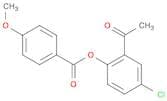 Benzoic acid, 4-methoxy-, 2-acetyl-4-chlorophenyl ester