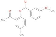 Benzoic acid, 3-methoxy-, 2-acetyl-4-methylphenyl ester