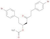 3-Heptanone, 5-(acetyloxy)-1,7-bis(4-bromophenyl)-, (S)-