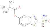 Propanoic acid, 2,2-dimethyl-, 2-(aminosulfonyl)-5-benzothiazolyl ester