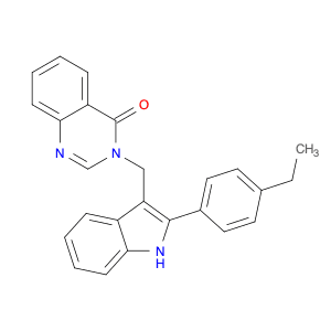 4(3H)-Quinazolinone, 3-[[2-(4-ethylphenyl)-1H-indol-3-yl]methyl]-