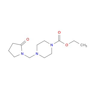 1-Piperazinecarboxylic acid, 4-[(2-oxo-1-pyrrolidinyl)methyl]-, ethyl ester