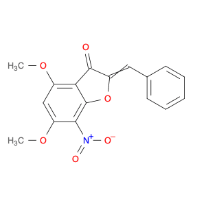 3(2H)-Benzofuranone, 4,6-dimethoxy-7-nitro-2-(phenylmethylene)-