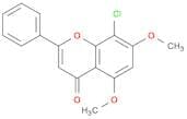 4H-1-Benzopyran-4-one, 8-chloro-5,7-dimethoxy-2-phenyl-