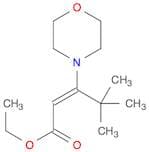 2-Pentenoic acid, 4,4-dimethyl-3-(4-morpholinyl)-, ethyl ester, (E)-