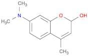 2H-1-Benzopyran-2-ol, 7-(dimethylamino)-4-methyl-